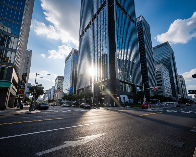 Sunny Summer Day in Seoul