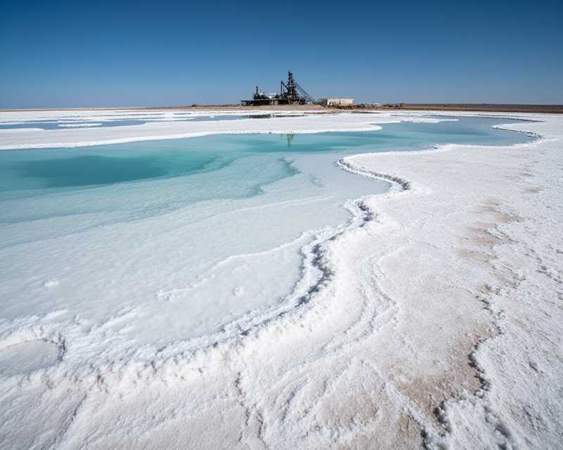 Lithium Salt Flat Landscape