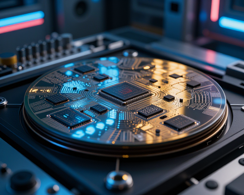 Cinematic Semiconductor Wafer