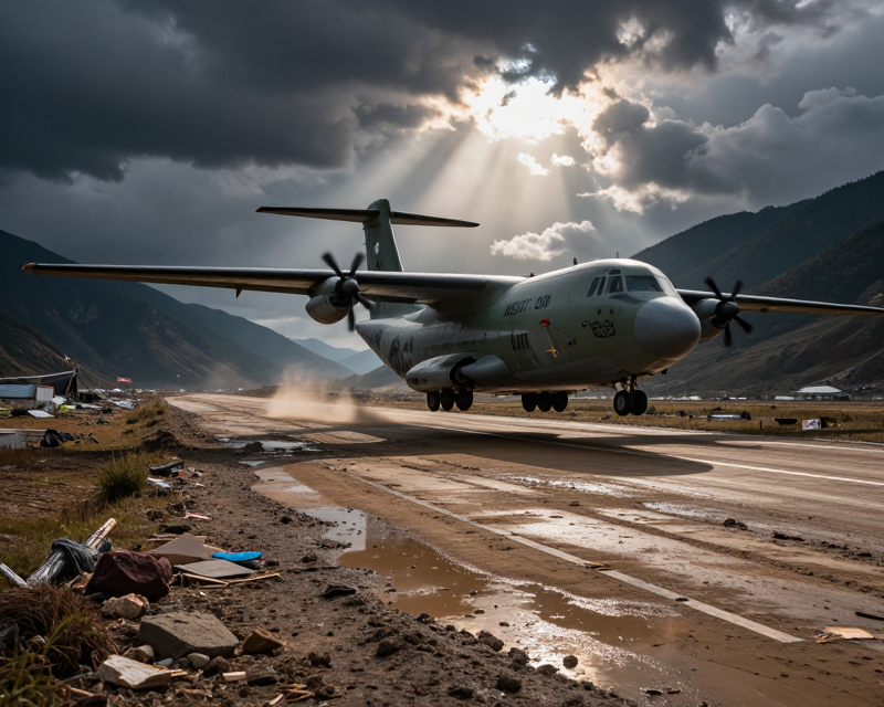 Nepal Flood Relief Scene