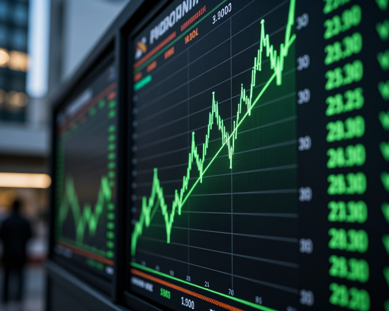Rising Stock Market Chart