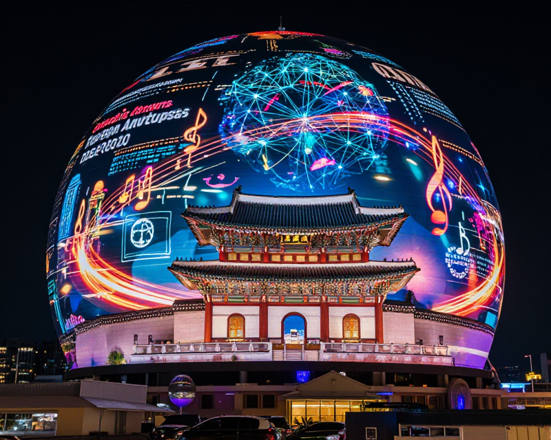 Google Gemini x BTS Las Vegas Sphere