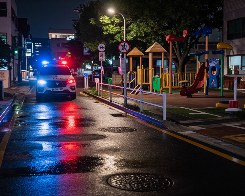 Night scene in Pyeongtaek