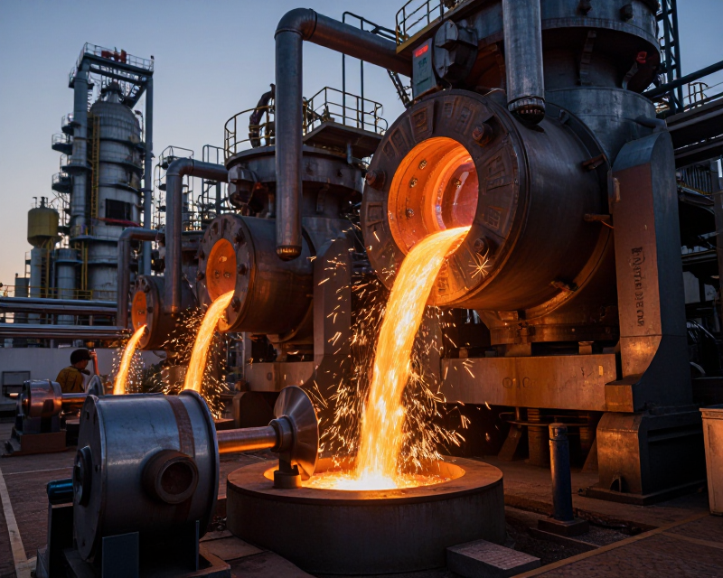 Modern Steel Manufacturing Plant