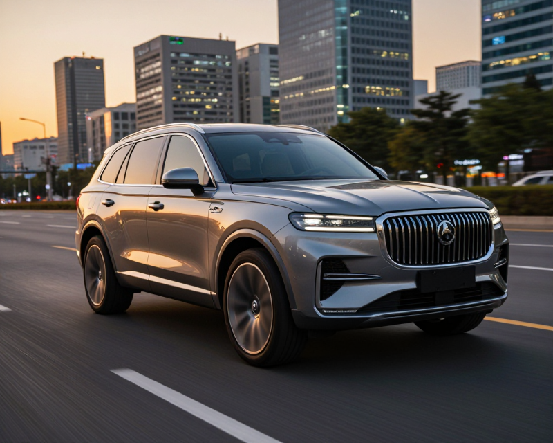 Modern SUV in Seoul
