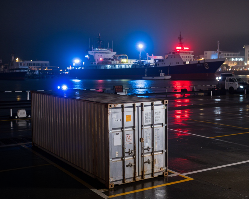 Cinematic Port Arrest Scene