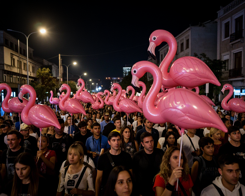 Pink Flamingo Revolution Symbolism